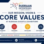 Our Mission, Vision & Core Values at Rudraan Events & Exhibitions