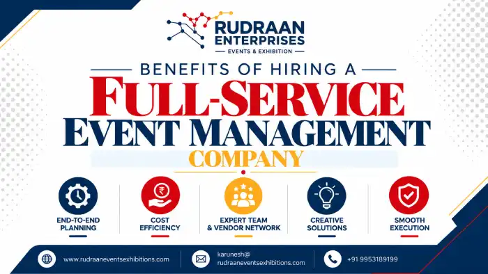 Benefits of hiring a full-service event management company by Rudraan Events & Exhibitions