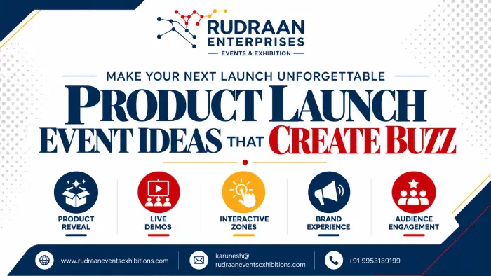 Product launch event ideas that create buzz by Rudraan Events & Exhibitions